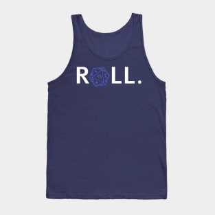 Roll. RPG Shirt white and blue Tank Top